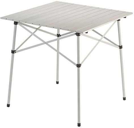 Coleman Outdoor Folding Table, Sturdy Aluminum Camping Table with Snap-Together Design, Seats 4 & Carry Bag Included, Great for Camping, Tailgating, Grilling, Hunting, Outdoor Dining & More