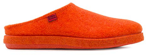 Andrés Machado - Pantofole unisex per Donna/Uomo per Estate/Inverno - AM001 - Parte esterna in feltro/Suola in gomma antiscivolo - Arancione EU 41