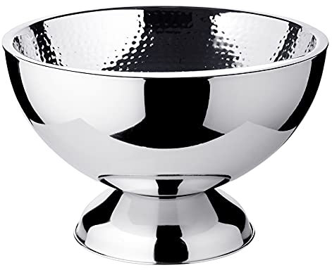 EDZARD ciotola secchiello per Champagne Cadiz, acciaio pregiato, a doppie pareti, martellato all'interno, diametro 32 cm, altezza 21 cm