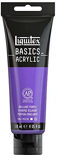 Liquitex Basics Acrylic, 118 ml Tube - Purple Brilliant