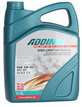 ADDINOL GIGA LIGHT MV 5W-30 LL C3 Motorenöl, 5 Liter