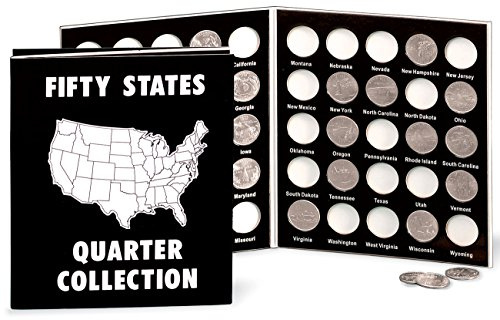 Fox Valley Traders Commemorative State Quarters Album, Black White Collection Folder