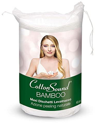 Cotton Sound Dischetti Maxi Bamboo Levatrucco, 40 Pezzi