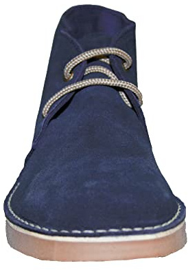 Roamers Real Suede Navy Desert Boots 9