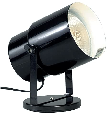 Satco SF77/394 Incandescent Portable Plant Lamp, 60 Watts, Alloy Steel, Black