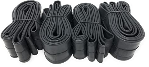 VeloTubes 26 X 2.1/2.6 48mm Presta (French) Valve, Durable Rubber Mountain Bike Inner Tube, Bike Replacement Inner Tubes (Pack of 4)