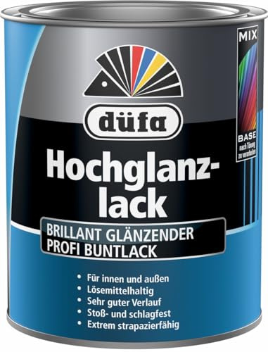 düfa Hochglanzlack RAL 8011 Nussbraun 750 ml braun hochglänzender Lack │ Buntlack für Innen & Außen