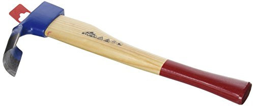 STUBAI Scure a scavare 420 mm con manico | testa forgiata e lucidata in acciaio al carbonio di alta qualità 52–55 HRC | ideale per scavare tronchi, trogoli e scafi in legno | Made in Austria