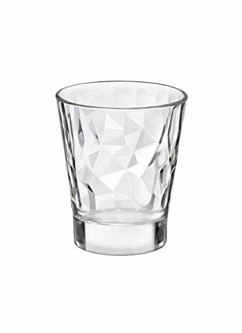 Bormioli Rocco Lot de 6 tasses en verre style diamant 80 ml