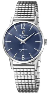 Festina Damen Uhr Analog Edelstahl 316L Silber - Quarzwerk - Damenuhr - Glas hochresistent - Special Prices F20256/3