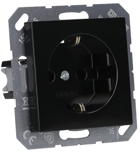 Jung A1520SW SCHUKO Steckdose Schwarz Serie A