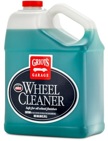 Griot's Garage Wheel Cleaner for All Finishes, Car Tire Rim Cleaning, Brake Dust and Grime Remover, PH Balanced, 11107, One Gallon