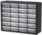 Akro-Mils 10724 Schubladenschrank aus Kunststoff mit 24 Schubladen, für Garage, Perlen-Organizer, Lego-Aufbewahrung, Lehrer-Werkzeugkasten, Make-up-Organizer und mehr, 50,8 cm B x 15,2 cm T x 40,6 cm