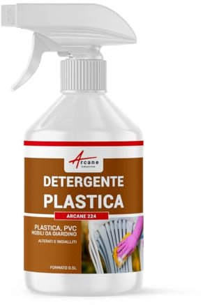 Nettoyage plastique, pvc, rénovateur pour salon, meuble, jardin, blanc plastique jauni, huisserie, objet - 0.5 L - ARCANE INDUSTRIES