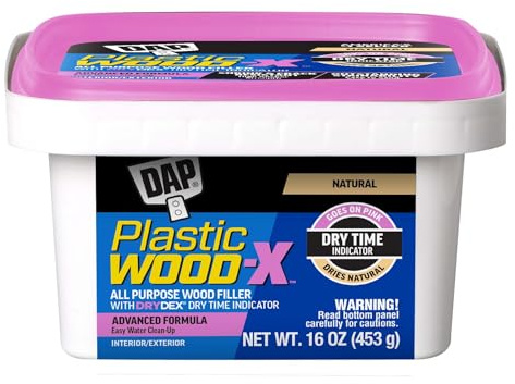 DAP Plastic Wood-X with DryDex Wood Filler, Natural, 16 Oz (7079800542)