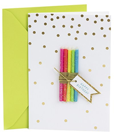 Hallmark Signature Birthday Card (Candle Bundle)