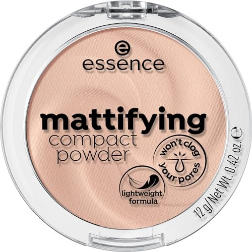 essence mattifying compact powder, mattifying, matte (12g)