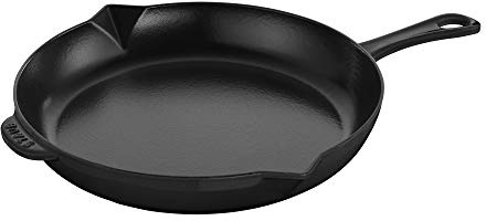 Staub Cast Iron 12-inch Fry Pan - Matte Black, Made in France