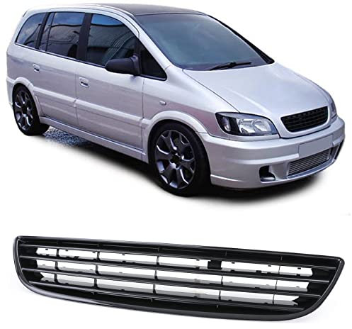Sport Kühlergrill ohne Emblem Schwarz für Opel Zafira A 99-05