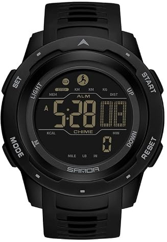 FANMIS Men Pedometer Watches Military Multifunctional 50M Waterproof Digital Outdoor Sports Watch