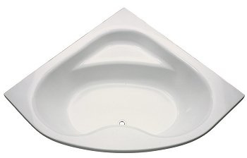 Baignoire d'angle à encastrer ou à poser ULYSSE 2 135x135cm, blanc Réf P107101