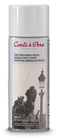 Conté à Paris a Paris 50243 Fixativ zum Schutz von empfindlichen Pastellzeichnungen, Kohlezeichnungen, Kreide und Bleistift Zeichnungen Mehrfarbig 400 ml (1er Pack)