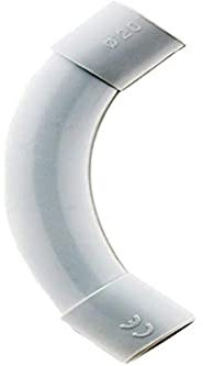 Zenitech - Set Di 5 Curve Per Tubo IRL Ø20mm - Curve Di Derivazione In PVC Rigido Per Organizzazione Di Cablaggi - Adattabili A Diverse Dimensioni Di Cavi - Grigio