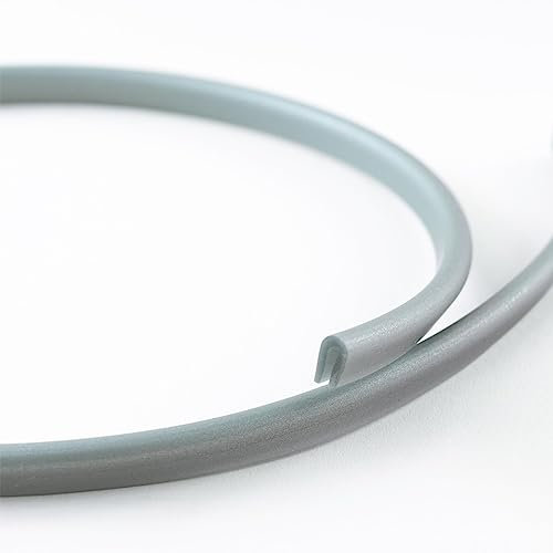 Eutras KSO4004 Kantenschutz Kantenschutzleiste mit 0,4-1,5 mm, schwarz, 3 m, silber, 2046