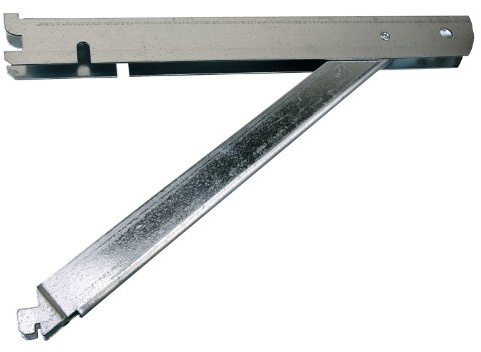 Knape & Vogt John Sterling FAST-MOUNT 13-inch Supported Double Shelf Bracket, BK-0103-14