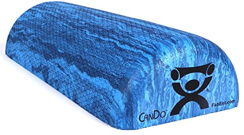 CanDo EVA Schaumstoffrolle halbrund (feuchtigkeits- und bakterienabweisend), Trainingsrolle - Pilates, Physio, Yoga, Fitness, 31 x 15 x 10 cm