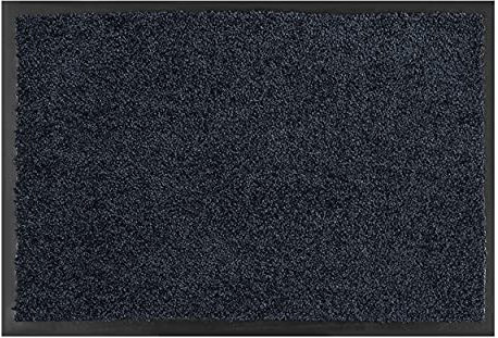 ASTRA Hochwertige Schmutzfangmatte - Fussmatte innen - bei 30° C waschbare Fußmatte - Rutschfester Läufer - Teppich Küche - Flur - schwarz 90x250 cm