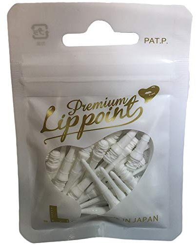 L-style Premium Lippoint - Soft Tip Dart Points – Regular Length – White – 30 Count
