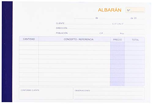 Marino 119/2 - Talonario de albarán 1/4, apaisado duplicado autocopiativo 119/2
