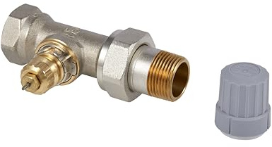 Danfoss RA2000 Fixed Capacity NPT Radiator Valves for Thermostats | Works with RA 2000 Radiator Operators 015G4290, 013G8562, 013G8565, 013G8564 | FPT x MPT Union Tailpiece (3/4 Straight)