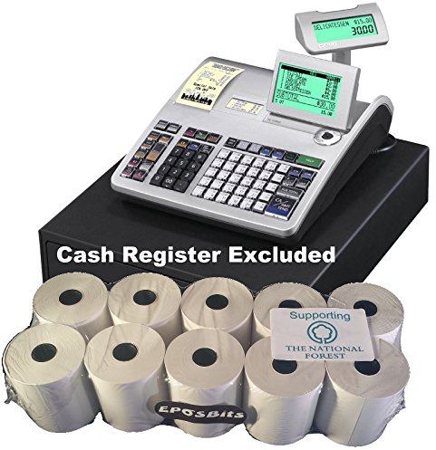 EPOSBITS® Brand Rolls to Fit Casio SE-S3000 SES3000 SES SE S3000 S 3000 Cash Register - 10 Rolls