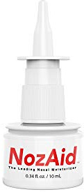 NozAid Nasal Moisturizer Spray w/Sesame Oil .34 oz Moisturizing Lubricant for Dry, Crusty, Cracked, Stuffy Nose Relief, Nosebleeds, Preservative Free
