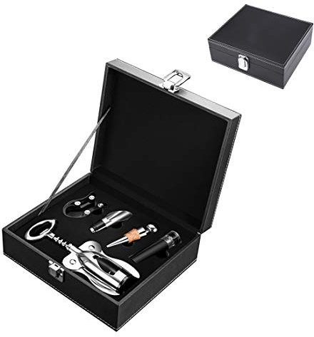 Winged Korkenzieher für Weinflaschen Hebelkorkenzieher Flaschenöffner Flaschenoeffner Weinflaschenöffner,5 Stück,Geschenk-Box-Verpackung