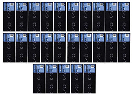 Küssner 25 unités de papier de ponçage, grille de ponçage: longueur 28cm, largeur 11,5cm, grain 120, toile de treillis pour ponçage manuel, abrasif pour ponçage à sec, noir