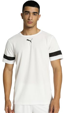 PUMA Homme Teamrise Jersey Shirt, Puma Blanc- Puma Noir- Puma Blanc, 3XL EU