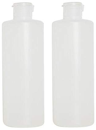 2 Pcs 400ml 13.5oz Empty Travel Size Plastic Squeeze Bottles with with Flip Cap Portable Travel Toiletries Containers Bottles Cosmetic Lotion Tubes Containers Jars Vials