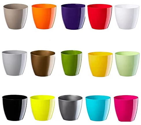 Waste Paper Basket Dust Bin Round Plastic Step Office Bathroom 2 Sizes 20 Colour (Green)