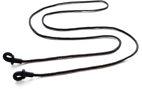 STANDWERK Cordino per occhiali da uomo, realizzato in Germania, in gomma resistente ai raggi UV e tessuto per occhiali, di alta qualità, senza nichel, da appendere, Super grip, Taglia unica