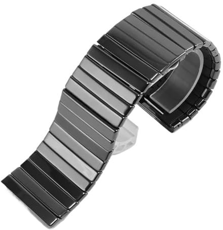 RTRCAGAKM Ersatzarmband aus Keramik, passend for Rado, passend for die for DIAMASTER-Serie, schwarze Uhrenkette, Herren-Uhrenarmband, 27 mm, 35 mm(27mm)