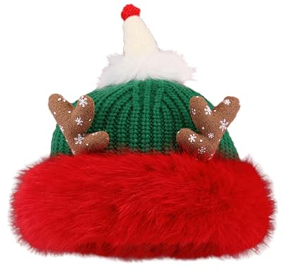 TAGVO Gorro Navidad Adulto, Gorro Navideño Peluche de Lujo Gorro Santa Claus Sombreros Navideño Invierno Gorro de Papá Noel para Fiesta Festiva de Año Nuevo