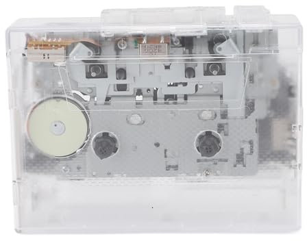 Generic Reproductor de Cassette, Grabadora de Reproductor de Cintas de Cassette Transparente con Radio FM, Conector para Auriculares, Disco USB a MP3 Converter Digital, de Cintas para Amante de la