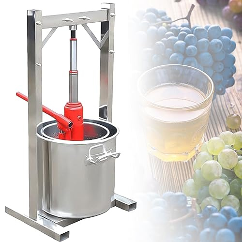 Prensa hidráulica manual de frutas, extractor de jugo eficiente para elaboración de vino en casa, procesamiento de verduras y frutas