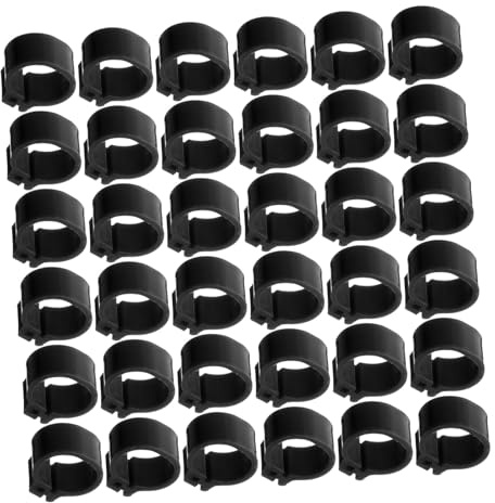BESPORTBLE 100 pièces Anneaux Pigeons Bague Identification sans Marque Facile à Poser et Retirer Accessoires Légers pour Gestion Élevage Oiseaux