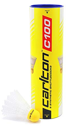 Carlton C-100 White Medium Speed Badminton Shuttle