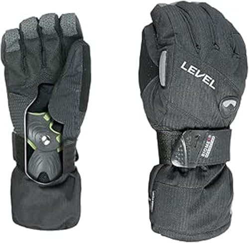 Level Half Pipe Gore-Tex Guantes, Hombre, Negro, 7.5