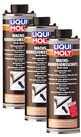 3x LIQUI MOLY 6104 Wachs Korrosions Schutz braun transparent Rost Pflege 1L